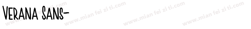 Verana Sans字体转换